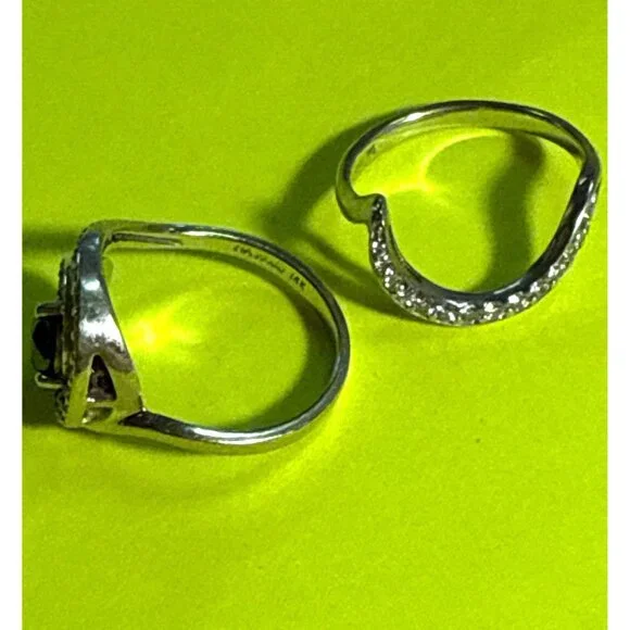 Na Hoku 14K Gold Fancy Blue Diamond Halo Engagement Ring & Wedding Band Set - Picture 8 of 15